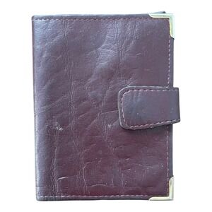 Princess Gardner Maroon Leather 4.375" X 3.25" Wallet